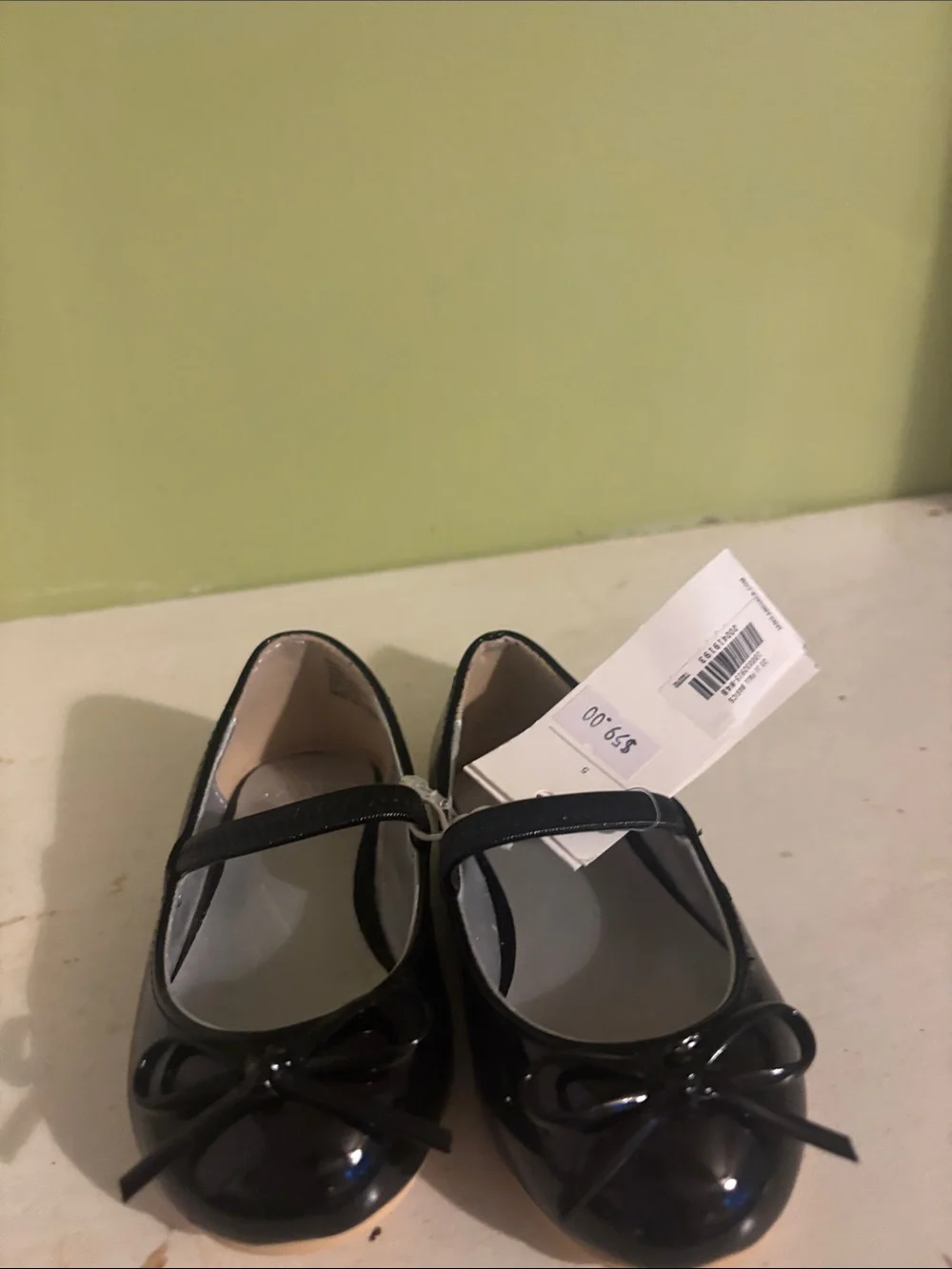 Janie and Jack  black shoes size 5